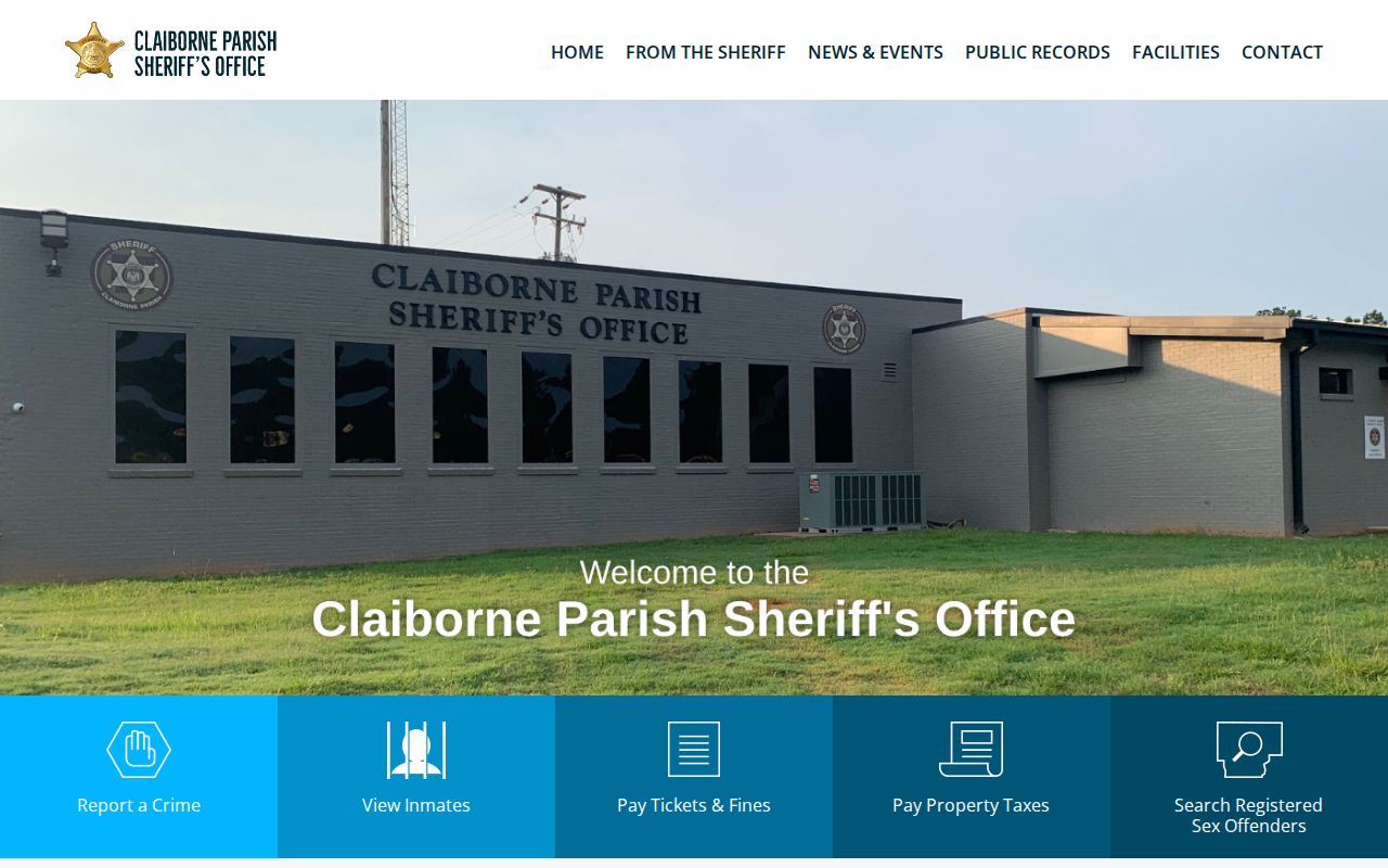 Claiborne Parish Sheriff's Office website