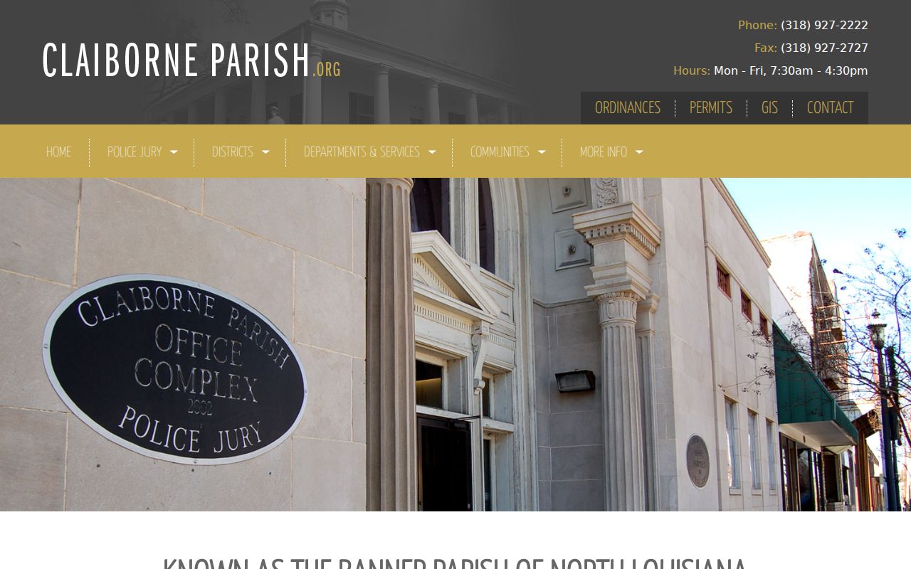 Claiborne Parish official government website