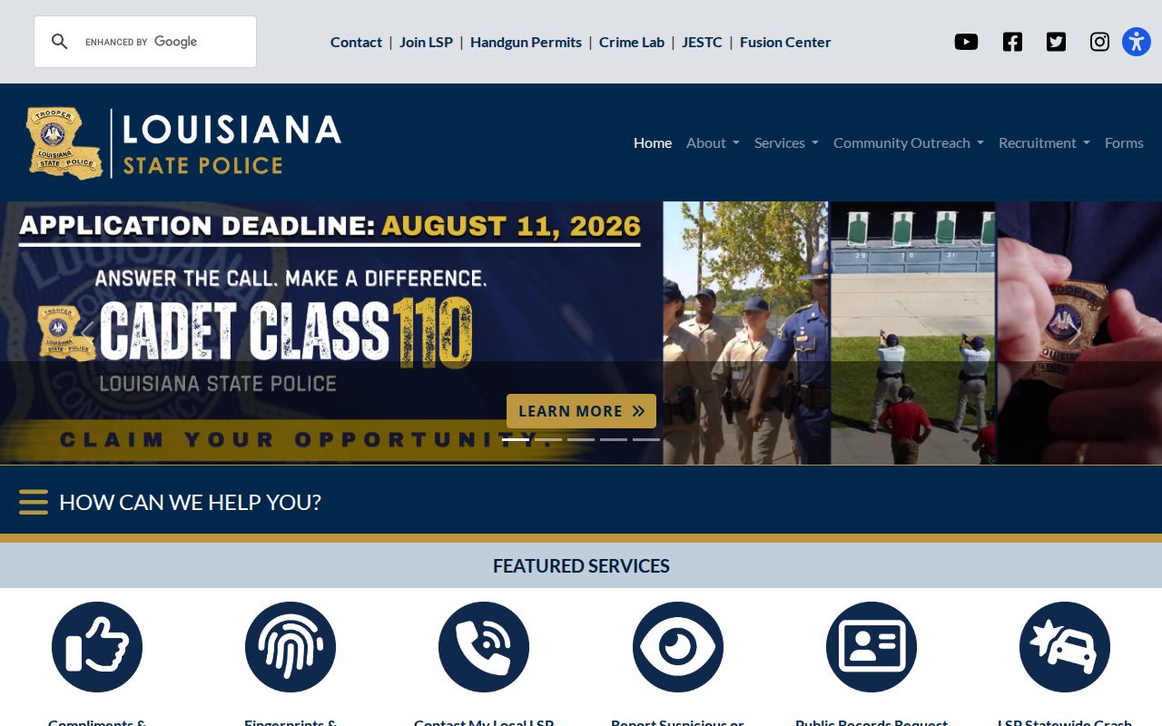 Louisiana State Police sex offender registry overview